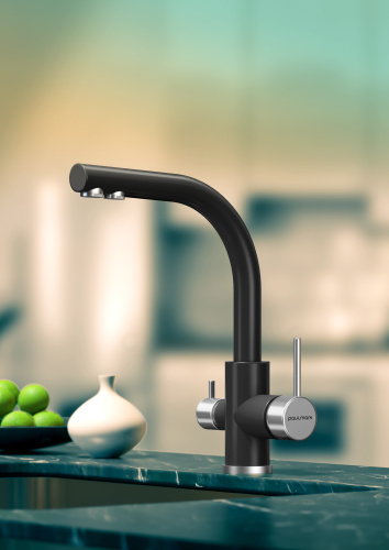 Смеситель для кухни Paulmark ESSEN Es213011-401 на раковину антрацит - фото 4